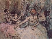 Edgar Degas Dance behind the curtain oil painting artist
